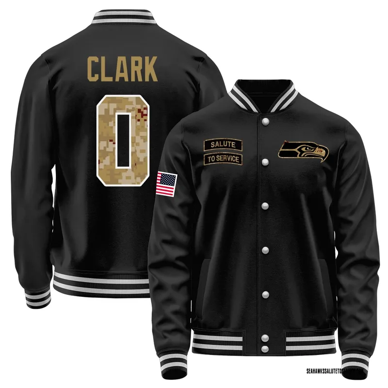 Men's Bud Clark Seattle Seahawks Black Salute to Service Sideline Performance Jacket