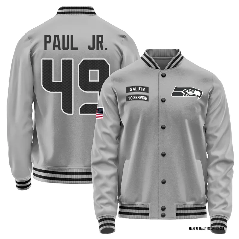 Men's Chris Paul Jr. Seattle Seahawks Gray Salute to Service Performance Jacket