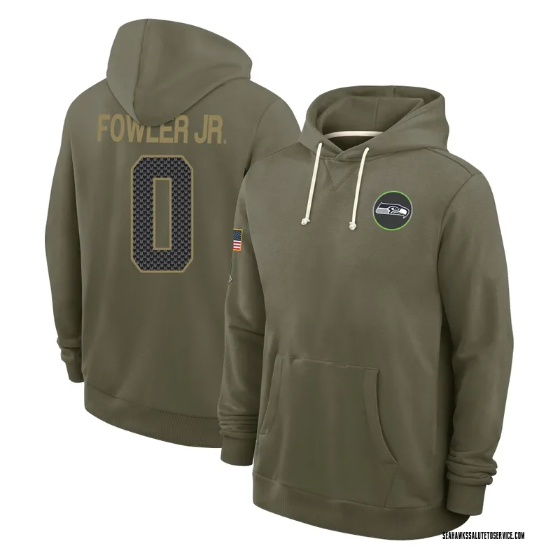 Men's Dante Fowler Jr. Seattle Seahawks Olive 2025 Salute to Service Hoodie