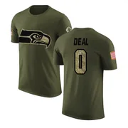 Men's Devean Deal Seattle Seahawks Legend Olive Salute to Service T-Shirt