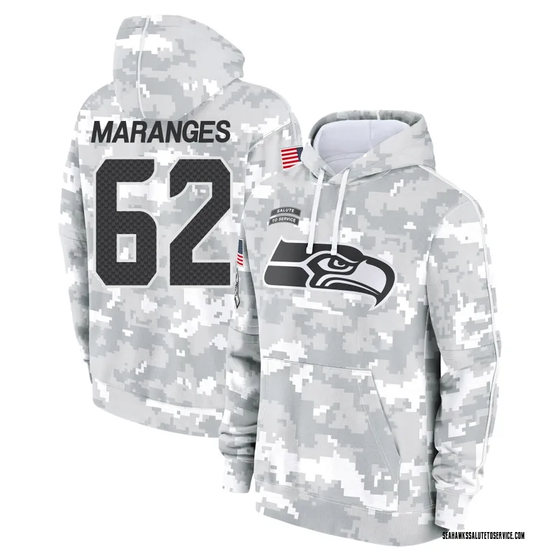 Men's Federico Maranges Seattle Seahawks Camo Arctic 2024 Salute to Service Club Fleece Pullover Hoodie