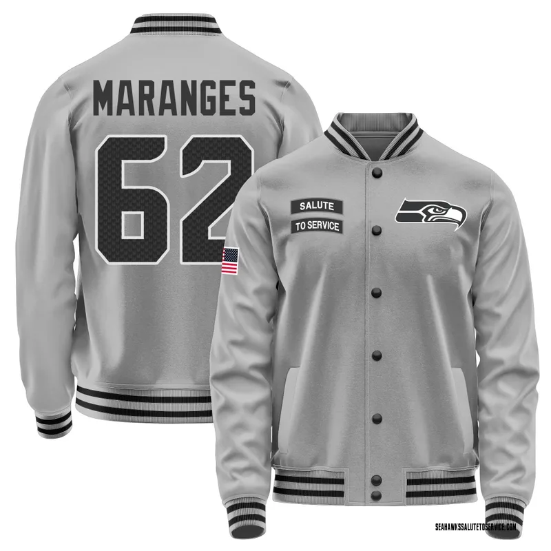 Men's Federico Maranges Seattle Seahawks Gray Salute to Service Performance Jacket