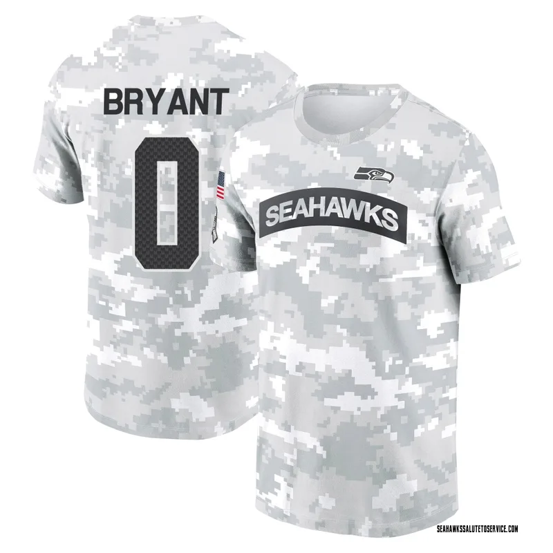 Men's Harrison Bryant Seattle Seahawks Camo Arctic 2024 Salute to Service Performance T-Shirt