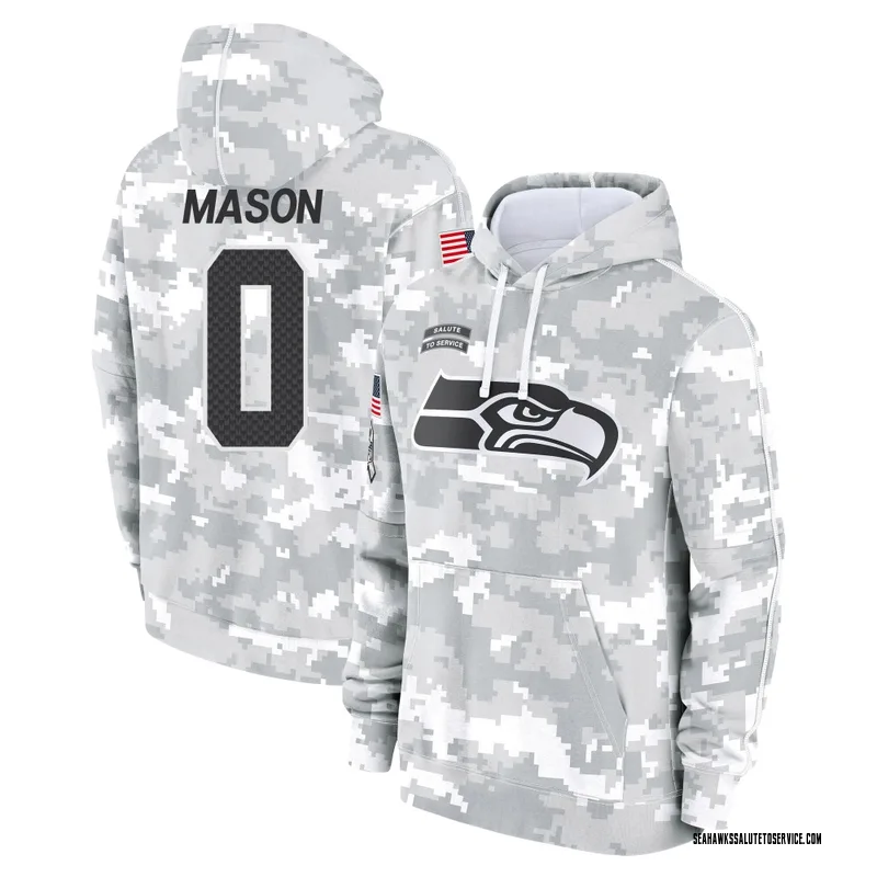 Men's Lance Mason Seattle Seahawks Camo Arctic 2024 Salute to Service Club Fleece Pullover Hoodie