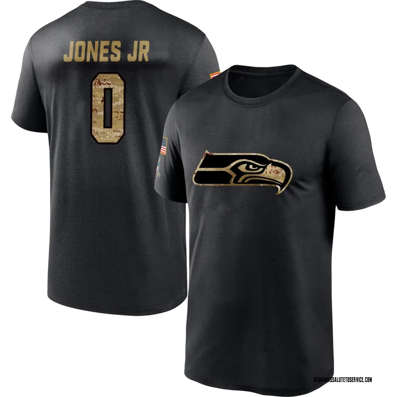 Men's Marvin Jones Jr. Seattle Seahawks Black 2020 Salute To Service Performance T-Shirt