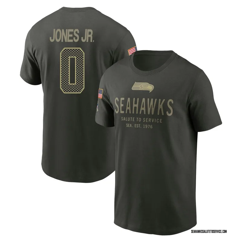 Men's Marvin Jones Jr. Seattle Seahawks Green Forest/ 2025 Salute to Service Sideline Primary Edge T-Shirt