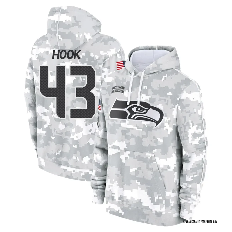 Men's Maxen Hook Seattle Seahawks Camo Arctic 2024 Salute to Service Club Fleece Pullover Hoodie