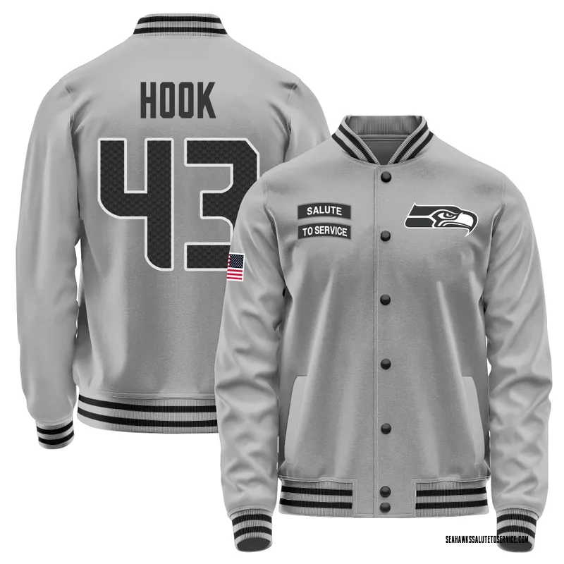 Men's Maxen Hook Seattle Seahawks Gray Salute to Service Performance Jacket