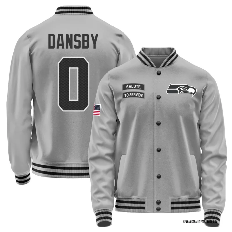 Men's Michael Dansby Seattle Seahawks Gray Salute to Service Performance Jacket