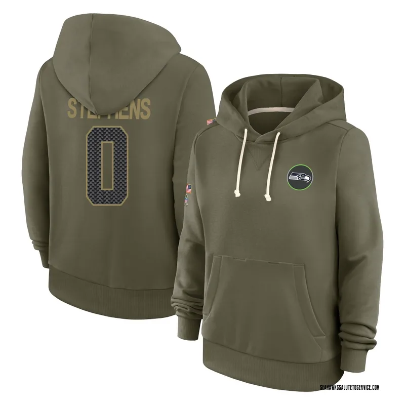 Women's Beau Stephens Seattle Seahawks Olive 2025 Salute to Service Hoodie