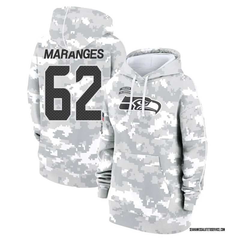 Women's Federico Maranges Seattle Seahawks Camo Arctic 2024 Salute to Service Club Fleece Pullover Hoodie