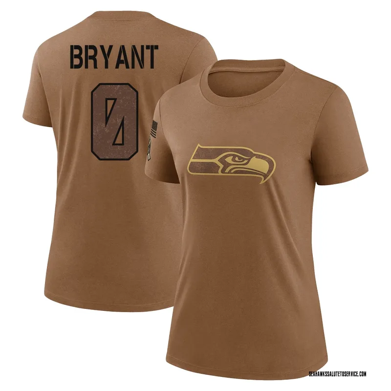 Women's Harrison Bryant Seattle Seahawks Legend Brown 2023 Salute To Service Performance T-Shirt