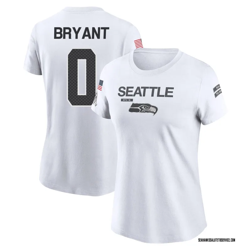 Women's Harrison Bryant Seattle Seahawks Legend White 2024 Salute to Service Performance T-Shirt