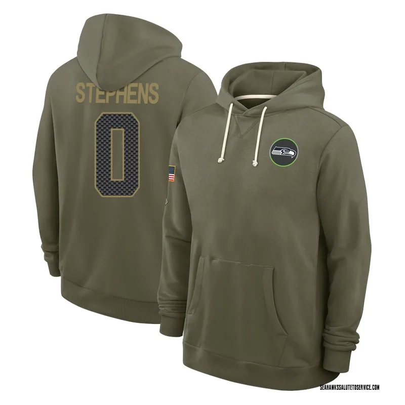Youth Beau Stephens Seattle Seahawks Olive 2025 Salute to Service Hoodie