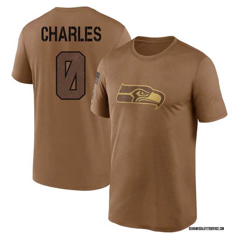 Youth Irvin Charles Seattle Seahawks Legend Brown 2023 Salute To Service Performance T-Shirt