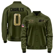 Youth Irvin Charles Seattle Seahawks Olive Salute to Service Sideline Performance Jacket