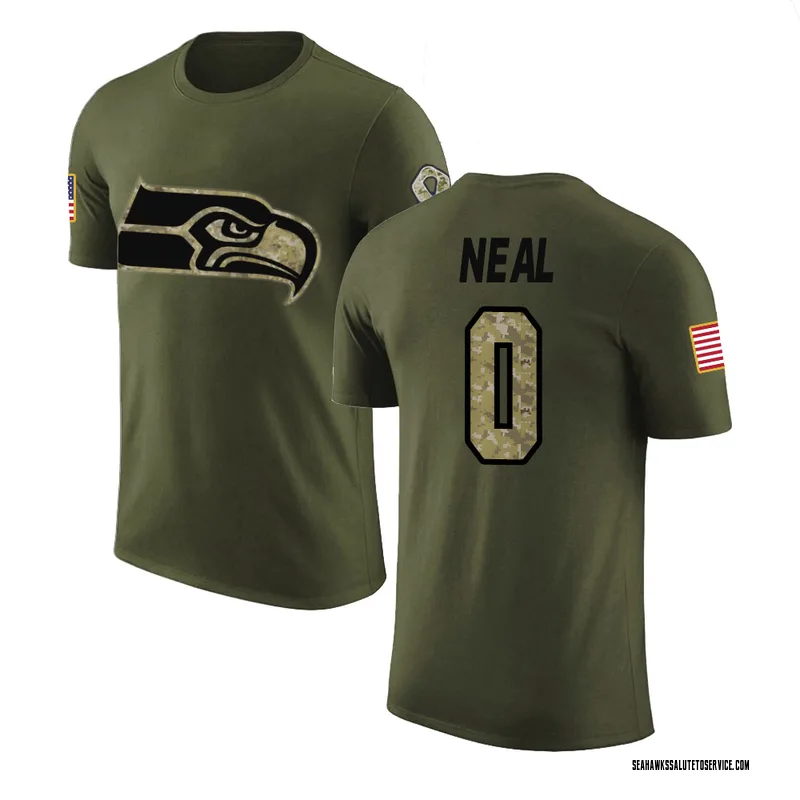Youth Julian Neal Seattle Seahawks Legend Olive Salute to Service T-Shirt