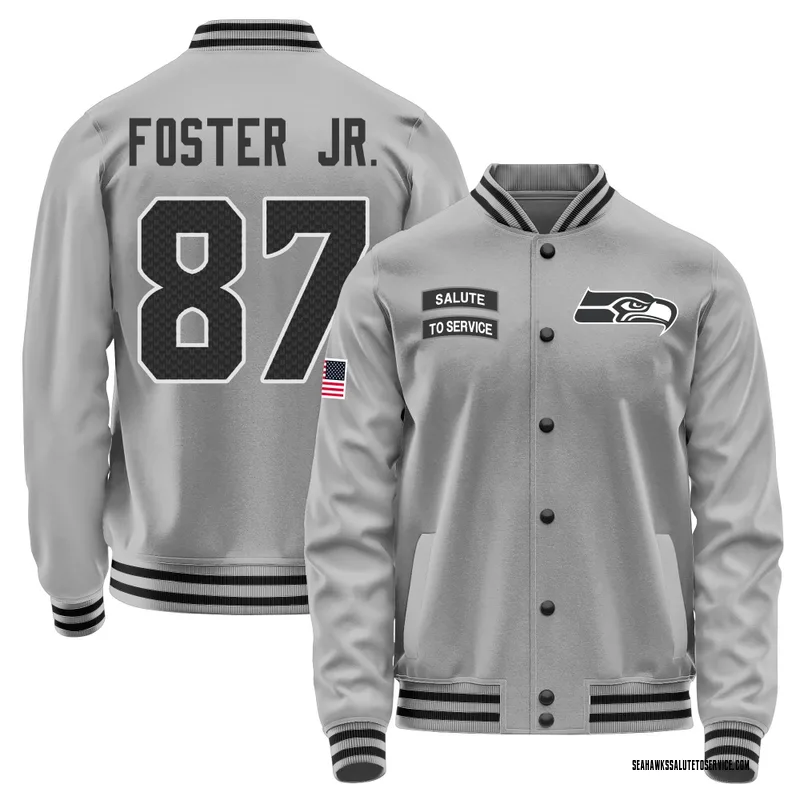 Youth Montorie Foster Jr. Seattle Seahawks Gray Salute to Service Performance Jacket